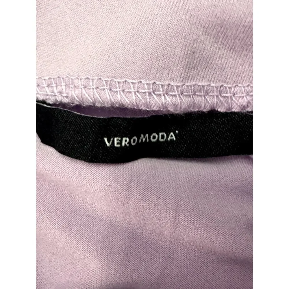 Vero Moda  Purple Above Knee Bodycon Skirt Side Slit Back Zip S NWT Streetwear